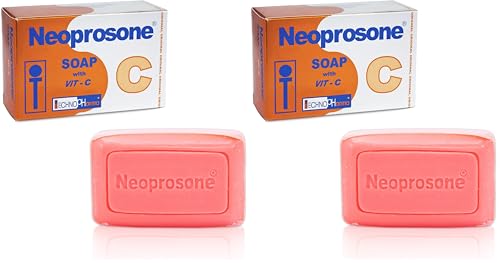 Neoprosone Skin Brightening Soap 2.8 oz Pack of 2 - Fades Dark Spots & Evens Skin Tone