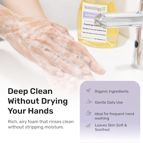 Kosmatology Lavender-Eucalyptus Organic Foaming Hand Soap, 8.5 oz