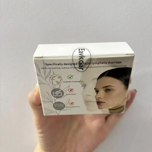 Eavkoar Lymphatic Contour Facial Brush for Chin & Neck Massage