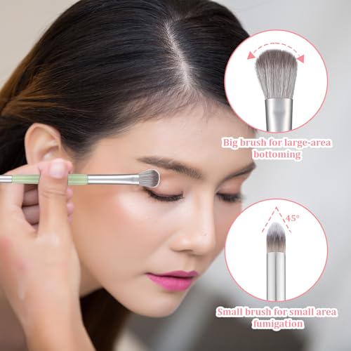 5-Piece Dual-Ended Eyeshadow Brush Set for Blending & Smudging