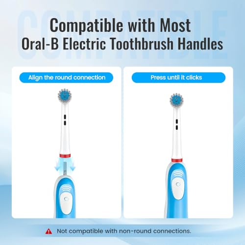 12-Pack Soft Replacement Heads for Oral-B Electric Toothbrush
