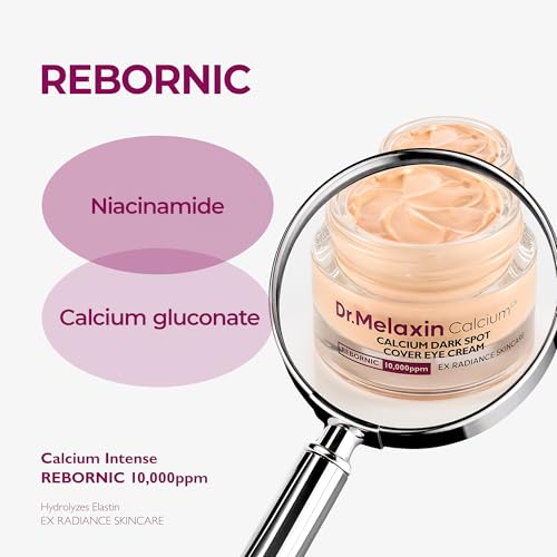 Dr.Melaxin Calcium Dark Spot Eye Cream 15g ? Niacinamide & Calcium Gluconate Eye Cream for Dark Circles, Under Eye Bags & Sagging | Hydrolyzed Elastin EX Volume Firming | Korean Eye Cream