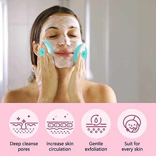 Yokilly 6-Piece Silicone Face Scrubber Kit for Deep Cleansing & Blackhead Removal