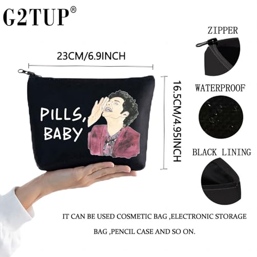 G2TUP Canvas Travel Cosmetic Bag - Pills Baby BL MG Print Zipper Pouch