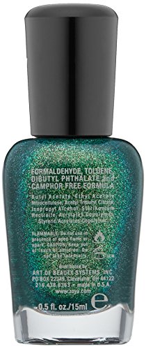 ZOYA Ivanka Nail Polish 0.5 fl oz - Sparkling Metallic Green, Chip-Resistant