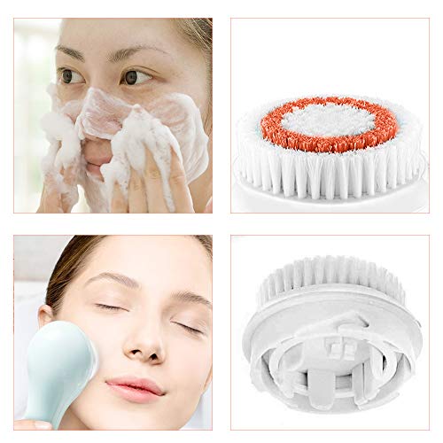 Acosexy 3 Pack Facial Cleansing Brush Heads Compatible with Clarisonic Mia & More