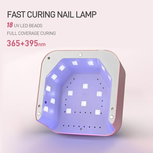 GAOY Pink Fast Curing Nail Lamp with Infrared Sensor & 3 Timers