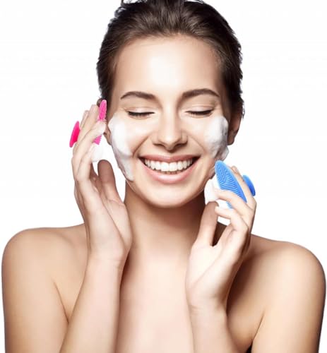 Silicone Face Scrubber Exfoliator - 8 Pack Facial Cleansing Brushes