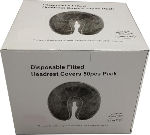 Disposable Fitted Face Rest Covers - White (50 pcs) | Therapist's Choice