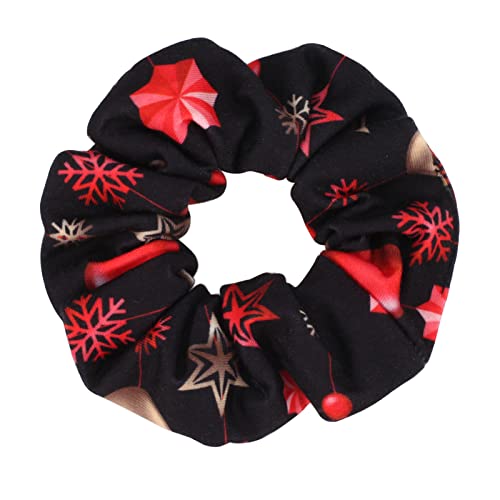 Christmas Hair Scrunchies - 12PCS Soft Elastic Hair Ties for Girls