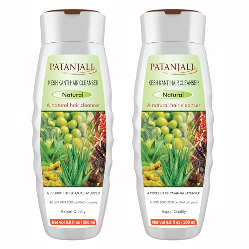 Patanjali Kesh Kanti Natural Hair Cleanser 200ml Pack of 2 – Herbal Hair Wash