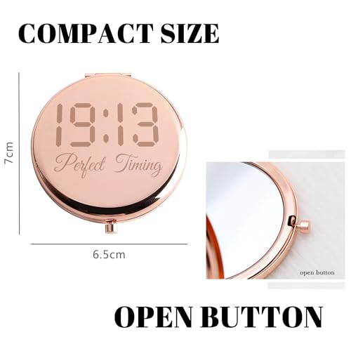GAOLZIUY Sorority Compact Mirror - Red & Black, Sorority-01