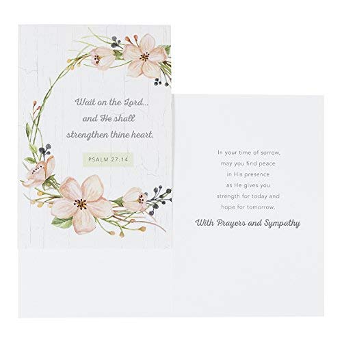 Sympathy Greeting Cards Set - KJV Scriptures - 12 Botanical Designs