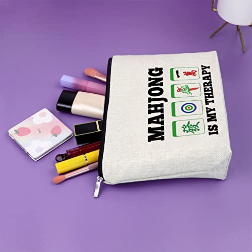 Mahjong is My Therapy Makeup Bag Set - 3PCS Cosmetic Organizer