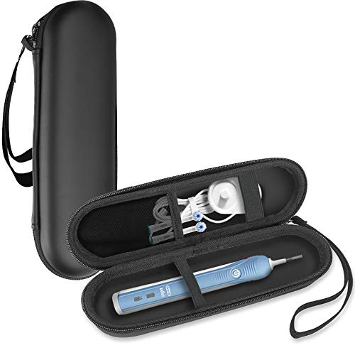 ProCase Black Travel Toothbrush Case for Oral-B & Sonicare - 8.6 x 2.7 x 2.5 inches, Universal Fit