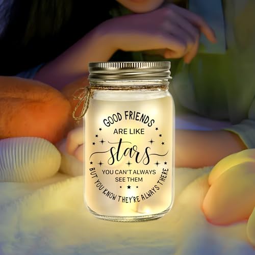 Personalized Mason Jar Night Light - Unique Home Decor Gift