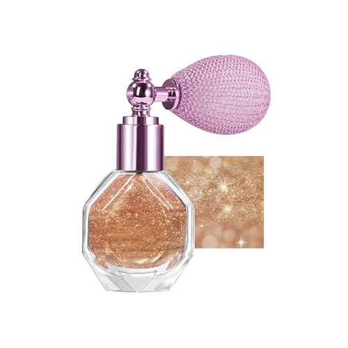 Shimmering Highlighter Spray for Face, Body & Hair - Long-Lasting Glitter