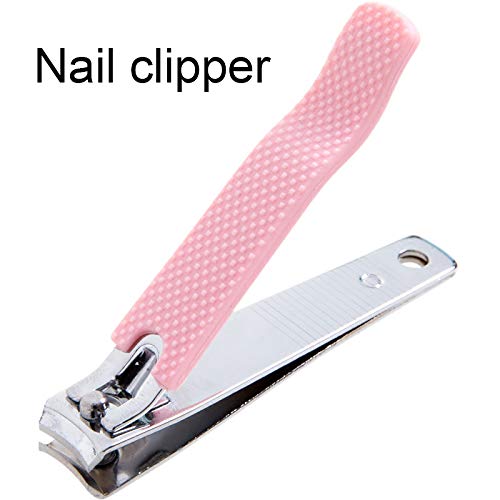 Pink Rocutus 2pcs Nail Clippers Set Portable Manicure & Pedicure Tools