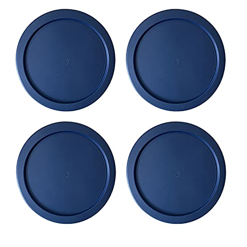 Pyrex 2-Cup Replacement Lids - 5-Inch BPA-Free Plastic Covers (4-Pack)