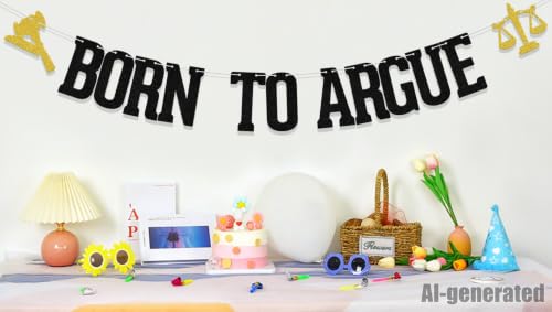 Born To Argue Banner - Lawyer Graduation Party Decorations