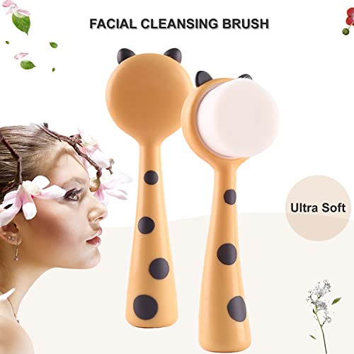 Hysotok Soft Bristle Facial Cleansing Brush for Deep Exfoliation
