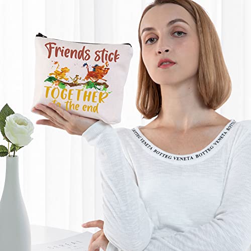 BWWKTOP Lion Movie Cosmetic Makeup Bag - Friends Stick Variation