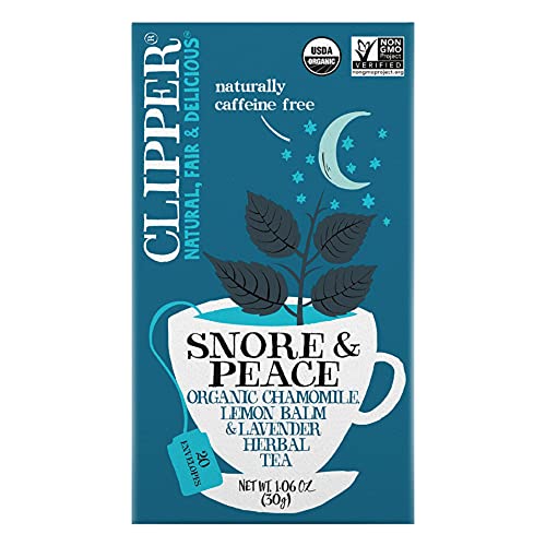 Clipper Snore & Peace Herbal Tea - 1.06 Ounce Relaxation Blend