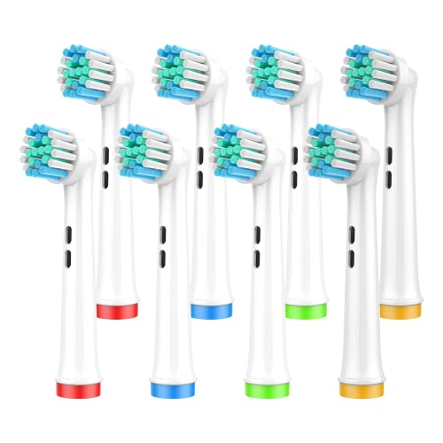 ELFIN 8 Pack Electric Toothbrush Replacement Heads for Oral-B