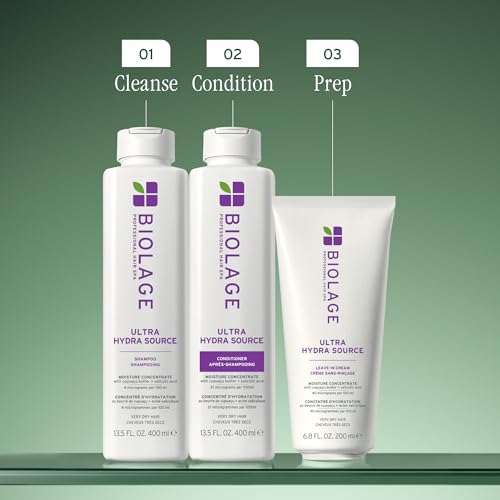 Biolage Ultra Hydra Source Conditioner - Intensely Condition, For Very Dry, Thick, Coarse Hair, Infused with Micro-dosed with Cupua?u Butter & Salicylic Acid