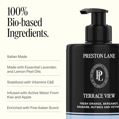 Preston Lane Terrace View Hand Lotion - Moisturizing Hand Cream with Botanical Infusion, 10.1 fl oz