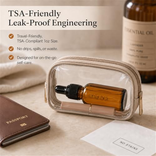 PrettyCare 12 Pack 1oz Amber Glass Dropper Bottles with Black Cap