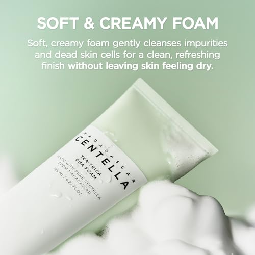 SKIN1004 Tea-Trica BHA Foam Cleanser - Centella Asiatica Face Wash 125ml