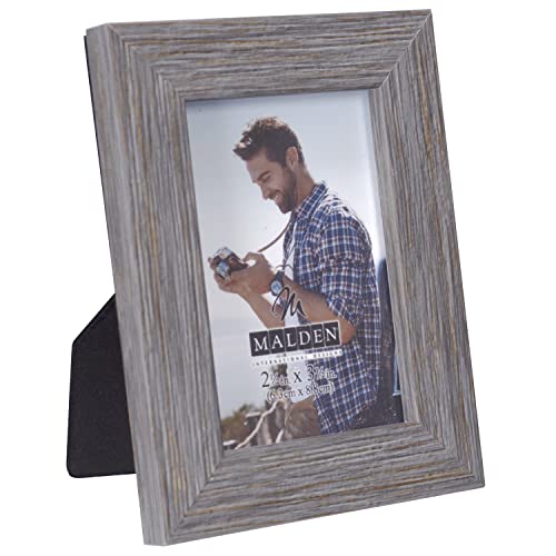 Malden Driftwood 2.5x3.5 Picture Frame - Gray Matte Finish