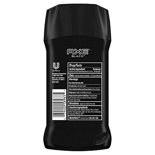 AXE Black Antiperspirant Deodorant Stick for 24-Hour Freshness, 2.7 Oz (Pack of 2)