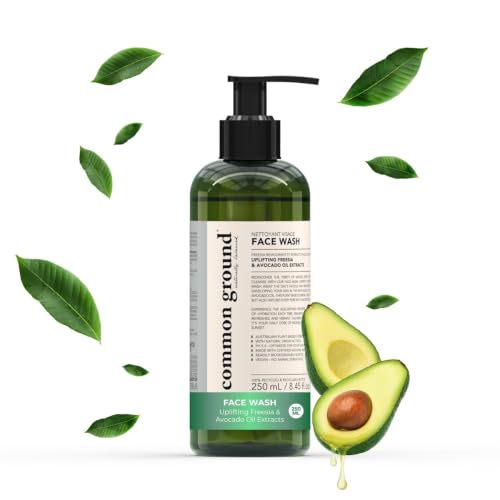 COMMON GROUND Natural Avocado Oil Face Cleanser - Vegan & pH Balanced