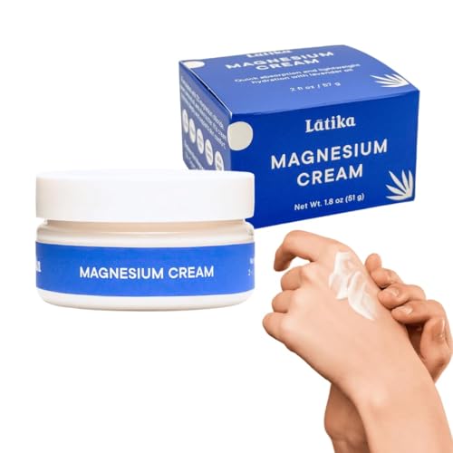 Latika Magnesium Cream – Nighttime Muscle Relaxation Cream, 2 oz