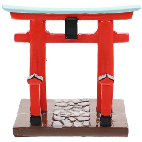 Miniature Japanese Torii Gate Ornament - Resin Zen Garden Decor
