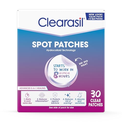 Clearasil Day & Night Acne Spot Patches, 30 Count - Hydrocolloid Treatment