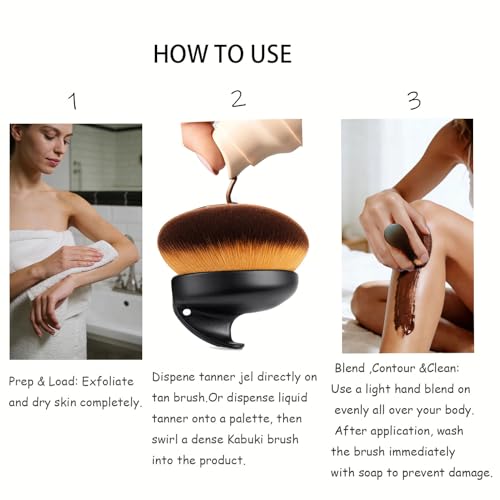 Extra Large Body Makeup Brush for Self Tanner & Bronzer