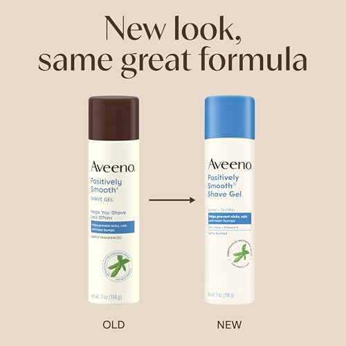 Aveeno Positively Smooth Shave Gel 7 oz Twin Pack - Moisturizing & Soothe