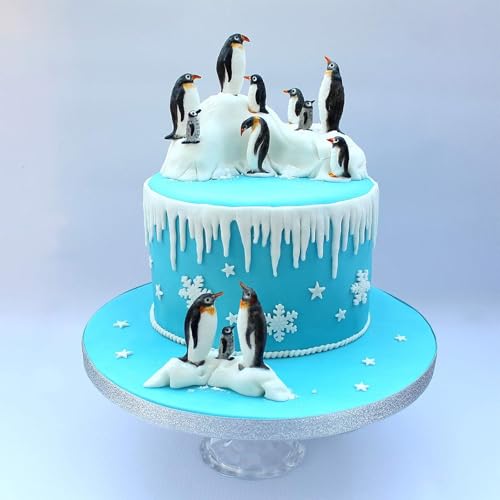 2-Pack Polar Bear & Penguin Silicone Molds for Cake Decoration