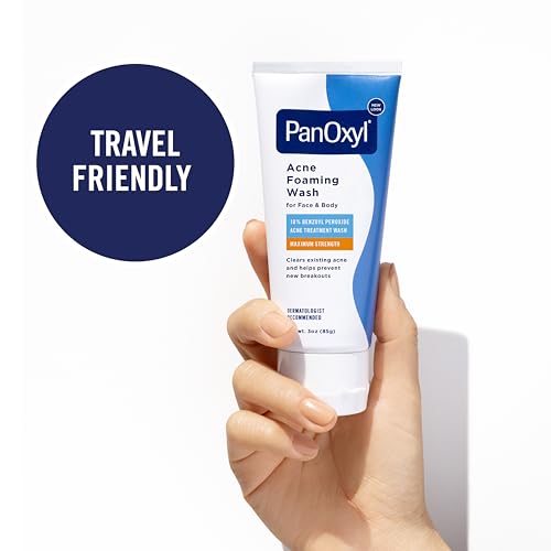 PanOxyl Acne Foaming Wash - 10% Benzoyl Peroxide, 3 oz (Pack of 2)