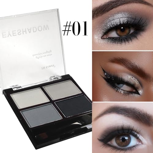 UOCK Gray Eyeshadow Palette - Long-Lasting Matte & Shimmer Shades