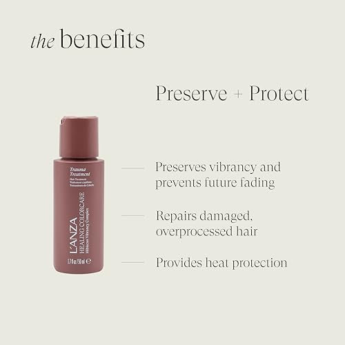 L'ANZA Healing Colorcare Leave-In Conditioner 1.7 Fl Oz - Repair & UV Protection for Damaged Hair