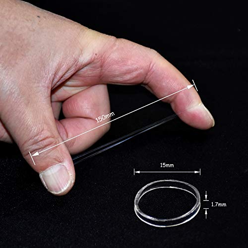 Clear Mini Rubber Bands for Hair - 400pcs Soft Elastic Ties