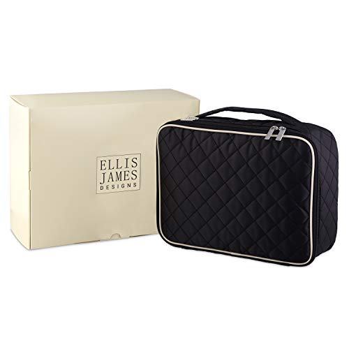 Ellis James Designs Extra Large Makeup Train Case with Dividers