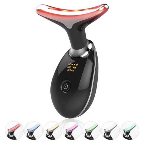 Lyndops 7 Color Portable Face Massager - LED Thermal Vibration Tool