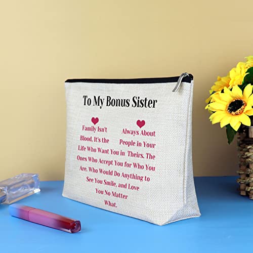Mikela Bonus Sister Gifts Makeup Bag - Unbiological Sister Gift - Variation 147_NO1