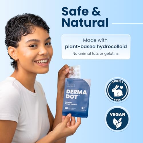 CLEAN SKIN CLUB Invisible Vegan Pimple Patches - Hydrocolloid Acne Treatment