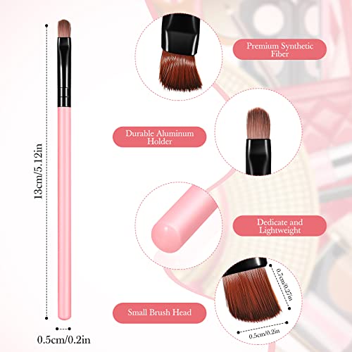 Patelai 48-Piece Synthetic Flat Makeup Brush Set for Lips and Concealer